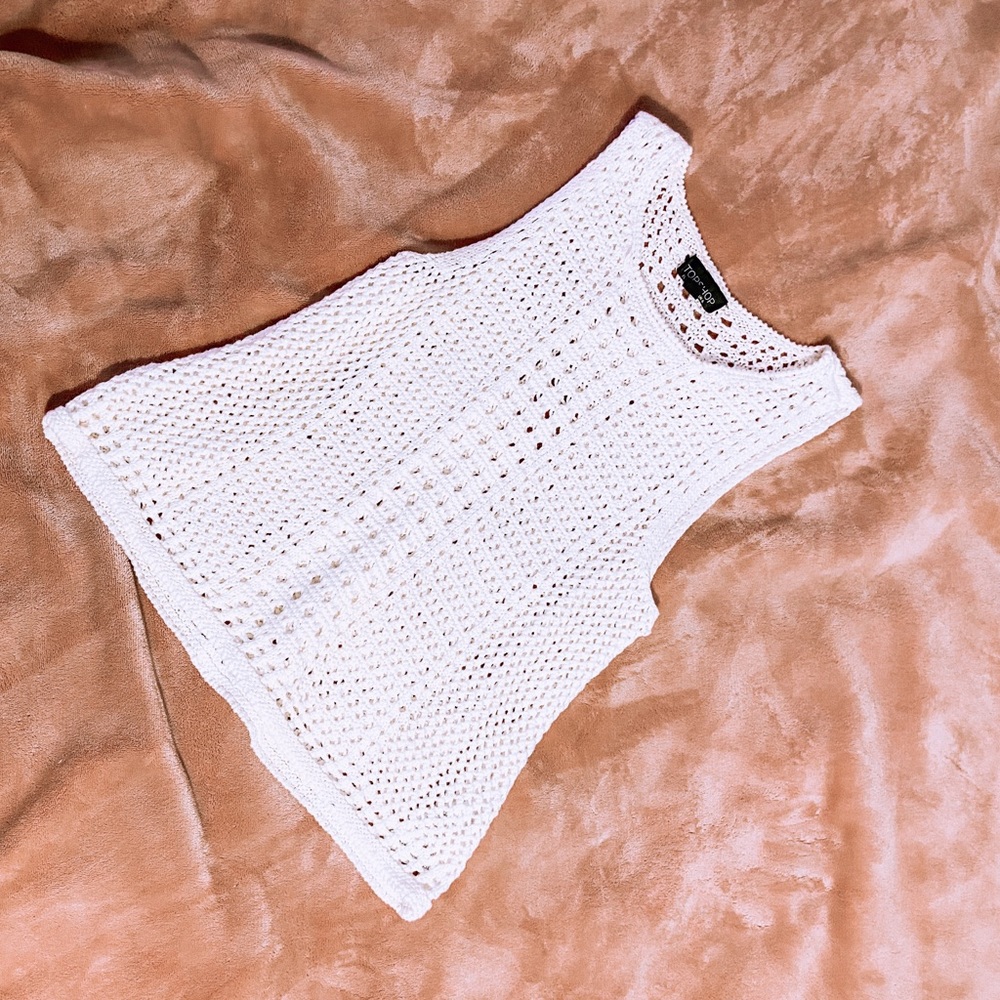 Topshop crochet tank
